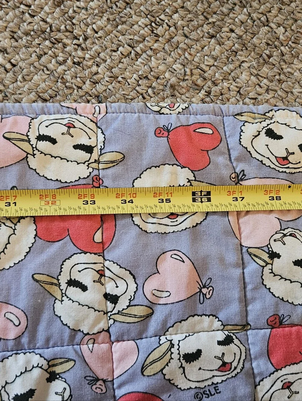 Handmade Lamb Chop Purple Quilt